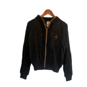 Vintage 60s Penguin Seattle Knitting Mills Knit Zip-Up Wool Sweater | Small